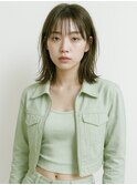 20代/モテ髪/小顔カット/薄めバング/イメチェン/大人可愛い/上田