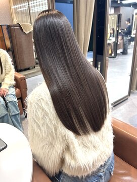 ソワンドゥブレスシエン 堀江店(soin de brace CIEN) ミルクティーフェミニンロング似合わせカット美髪ブリーチなし