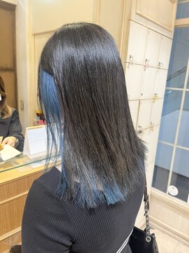 ネオリーブカップ 町田店(Neolive capu) インナーカラー☆ブルー