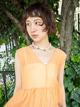 ワク(WAKU) 【WAKU】ショート/ボブ/パーマ/ブラウンアッシュ