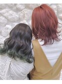 #ダブルカラー#デザインカラー#艶カラー