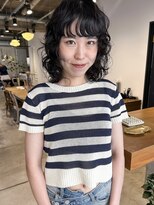 ダンボ(DUMBO)&nbsp;＜sayaca＞レイヤーパーマ  顔まわりパーマ　ミディアムヘア