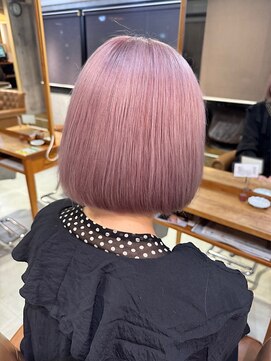 アンククロス 表参道(ANKH CROSS) ケアブリーチカラー/艶髪/ピンクアッシュ