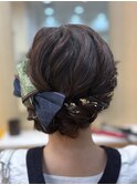 金箔ヘアセット