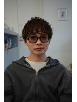 テンション(tension)&nbsp;メンズショートマッシュニュアンスパーマ札幌大通バスセンター