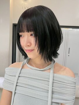 シェノン 表参道(CHAINON) 表参道/着物ヘア/ダークアッシュ/ミディアムレイヤーカット/渋谷