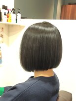 ヘアー グリーン(hair green)&nbsp;40代50代60代/内巻きボブ/黒髪ストレート/丸みボブ