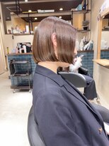 ゼロヨンハチ(048) ラインで魅せるボブ/切りっぱなし/韓国ボブ/暗髪/長崎/浜町