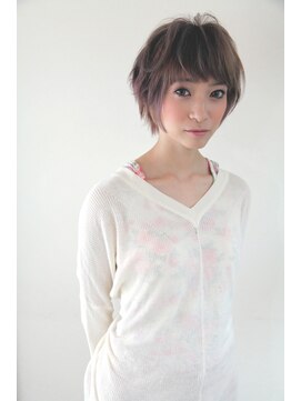 オズ ヘアーアンドトータルビューティー(OZ hair&total beauty) アプリコットグレージュショート　hair produce by ozy☆