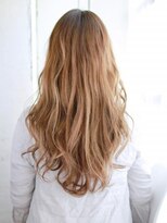 ヘアメイク ナル(hair make nalu) ツヤ感ヌーディーベージュのミックスカール