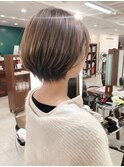 丸みショートボブkchiara福岡天神川野直人