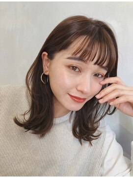 ガーデン ジングウマエ(GARDEN jingumae) 柔らかミディアム　レイヤー　オン眉　小顔　髪質改善