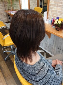 ヘアーグロウ(hair grow)の写真/【グレイカラー/ダメージレス】傷みが気にならない綺麗な発色&艶感&低刺激!初めてのグレイカラーもお任せ◎