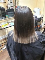 サムブリッジ(SOMEBRIDGE)&nbsp;★LINEパッツン  裾カラー ボブ★【SOMEBRIDGE】