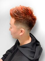 ソアー 新大阪(SOAR)&nbsp;派手髪！フェードオレンジレッド×束感アップバング【新大阪】