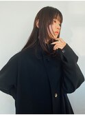 ウルフ小松菜奈ロングレイヤーイルミナカラーストレート髪質改善