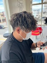 ミオ(Mio)&nbsp;滋賀、南草津、メンズ美容室、波巻きツイストスパイラルパーマ