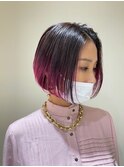 裾カラーPINK