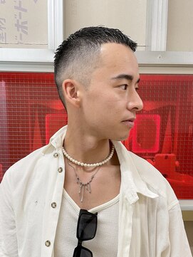 メリケンバーバーショップ トーキョー(MERICAN BARBERSHOP TYO) YS STILE.束感ショート.波巻き.ハイライト.マッシュパーマ87