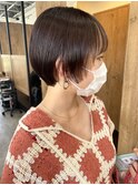 前上がりショートボブ×フェイスフレーミング