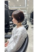 丸みショート/前髪あり/20代/30代/40代/ショートカット