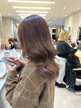 ジーナ 船橋(Zina) 髪質改善＊ロングレイヤーグレーベージュ＊美髪【Zina船橋】