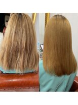 イーエス(E.S)&nbsp;ブリーチ毛でも縮毛は可能です！