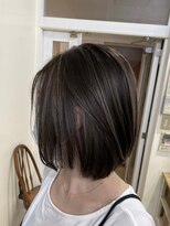ラゴム 池袋(LAGOM)&nbsp;切りっぱなしボブ/美髪/ピンクブラウン[池袋/髪質改善]