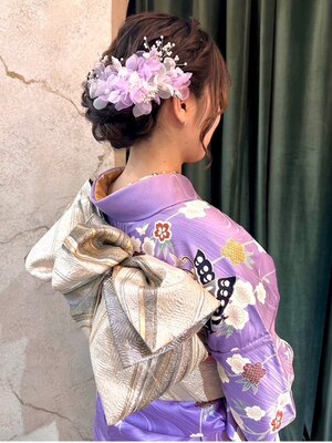 【ヘアメイク着付け専門サロン♪】オールシーズンOKです♪経験豊富な着付けの先生が担当★