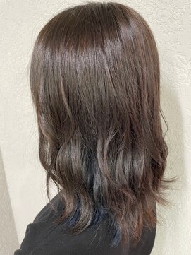 アジールヘア 所沢プロペ通り店(agir hair) シアーカラー姫カットカールロングレイヤーグレージュカラー所沢