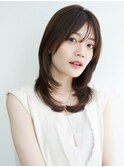 内巻きレイヤー*レイヤーカット*ロングレイヤー*前髪*白髪染めOK