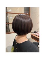 エルサフィロ キタハマ(el zafiro kitahama)&nbsp;20×30×40代×似合わせカット×ショートボブ×ラベンダーグレー