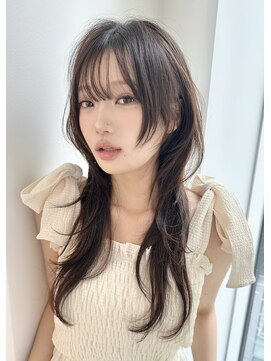 レミエ ダイカンヤマ(lemiie) ☆ハッシュカット☆レイヤーロング レイヤーカット 韓国レイヤー