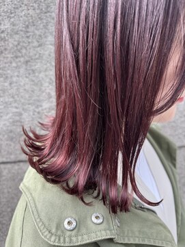 サル(saru) #ピンクバイオレット × #切りっぱなし