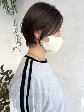 トレヘアー(tRe hair) ショートボブ ハイライトカラー