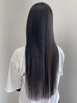 スタジオゼロ(studiozero) 艶髪縮毛矯正x黒髪スーパーロング