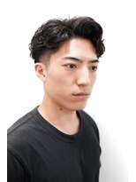 カーウォッシュバーバー(CARWASH BARBER)&nbsp;メンズカットサーフカールアップバングフェードショート0702