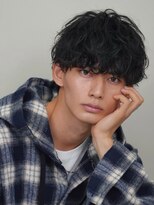 フィフス 原宿(fifth)&nbsp;波巻きパーマメンズヘアメンズマッシュ波巻きスパイラルパーマ