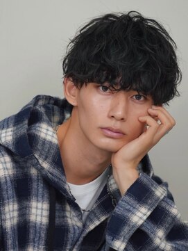 フィフス 原宿(fifth) 波巻きパーマメンズヘアメンズマッシュ波巻きスパイラルパーマ