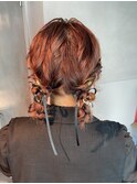 【ツインポニーテール】結婚式/卒業式/銀座/ヘアセット/アレンジ