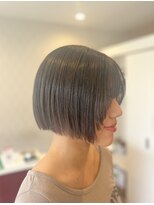 スウィッチグラン(hair salon switch grand) 顔まわりレイヤー×切りっぱなしボブ