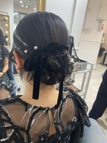 セット アンド バイ ルゥーダ 品川駅前店(SET and..by Rouxda.)&nbsp;銀箔ヘアセット