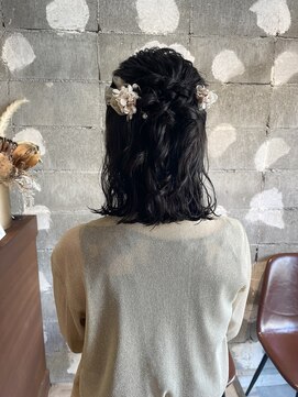 ソワ 四日市(soie) 【soie/shiho】ハーフアップアレンジ