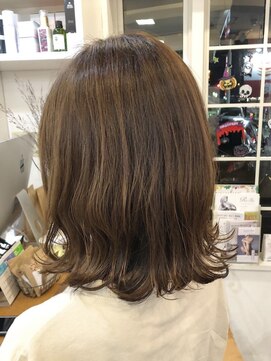 カミケン 黒岩店　kamiken・ ゆるふわ＊ミディアムボブ【カミケン黒岩店/福島】