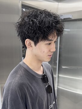 リベル(LIBER) カット+ピンパーマ【八王子駅/メンズサロン/men's/メンズカット