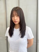 ガリカ 横浜(Gallica) レイヤーカット×ブリーチなしカラーグレージュ