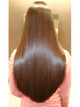 縮毛矯正しWカラーブリーチアディクシーカラーベージュオレンジ