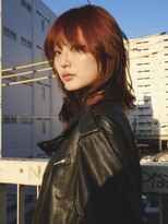 ランプ 代官山(the lamp)&nbsp;ナチュラルミディアムレイヤーブリーチなしオレンジカラー