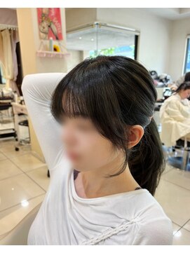 アッシュ 西荻窪店(Ash) 小顔を叶える韓国風顔まわりカット×シースルーバング