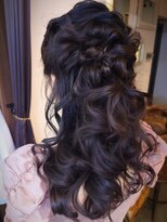 ブロック ジャポン(bloc japon)&nbsp;フェミニンモードヘアセットゆるハーフ大人可愛い2次会
